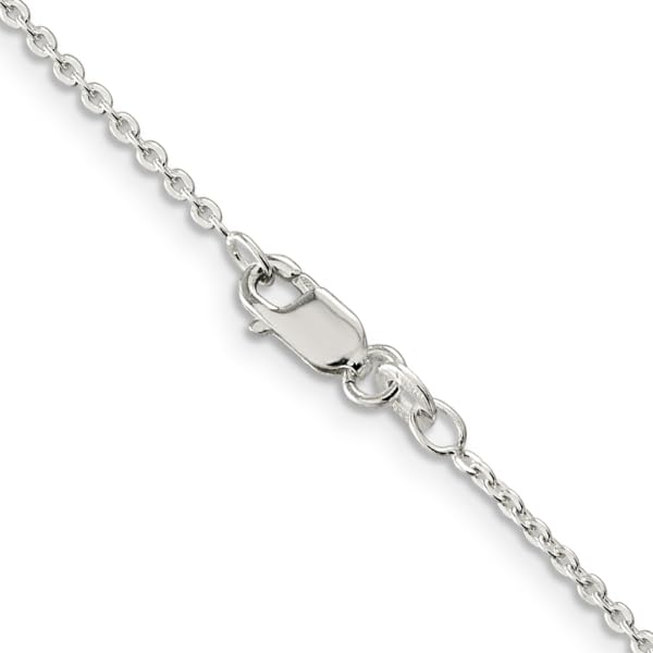 IceCarats 925 Sterling Silver 1.5mm Oval Cable Chain Necklace 20 inch