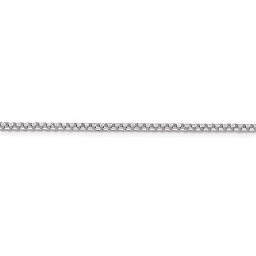 IceCarats 925 Sterling Silver 2mm Round Box Link Chain Necklace 20 inch