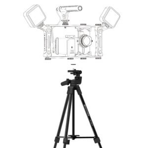 Super Lightweight Video Tripod DREAMGRIP 136EX-41 Universal Set with Original Track Connector for Mounting Rigs, Compatible for Any Smartphone (iPhone, Samsung, Pixel), and Any Action Camera or DSLR