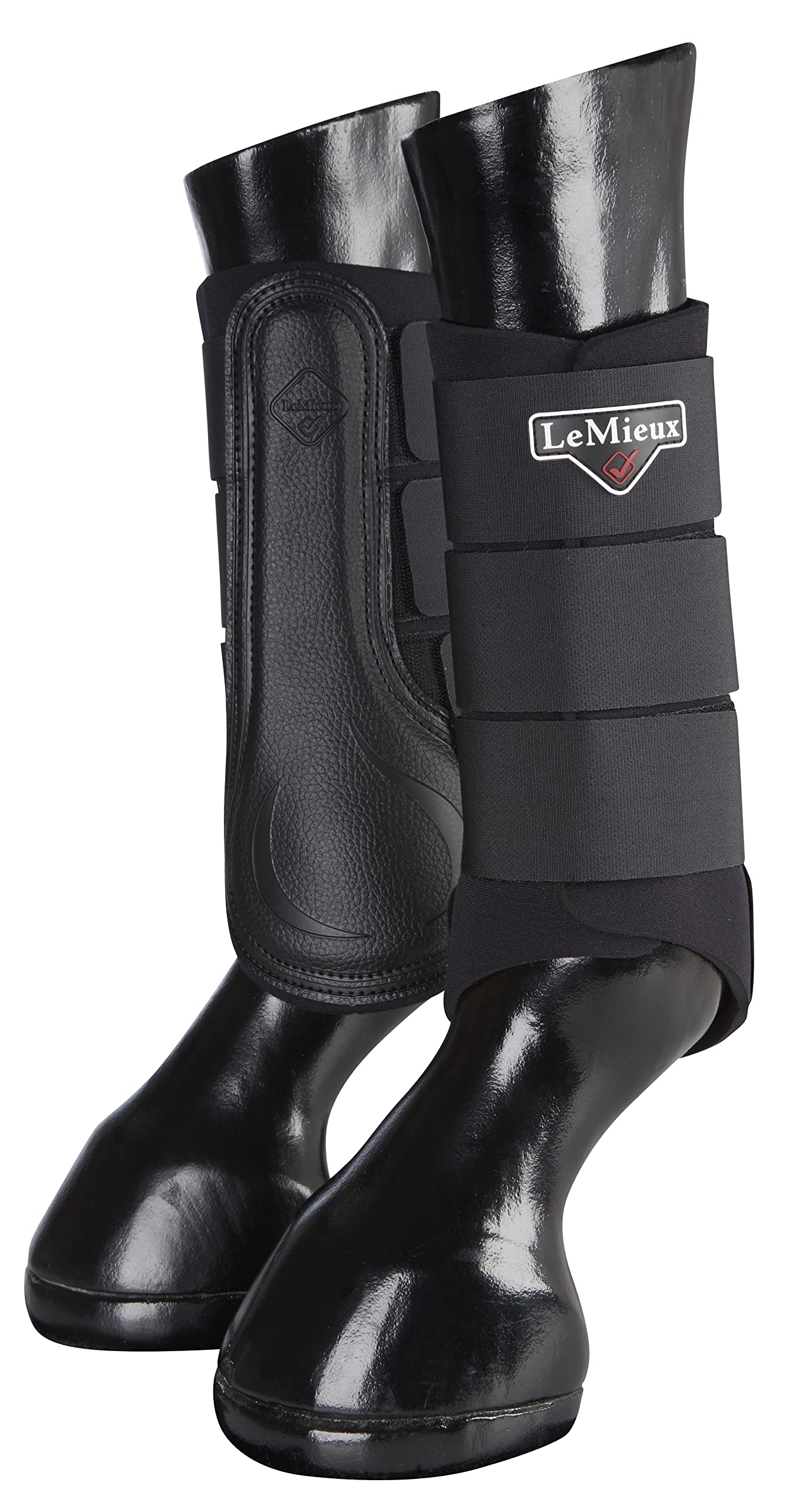 LeMieux Grafter Brushing Horse Boots - Protective Gear and Training Equipment - Equine Boots, Wraps & Accessories (Black - XLarge)