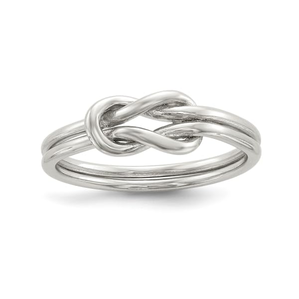 IceCarats 925 Sterling Silver Love Knot Ring Size 7