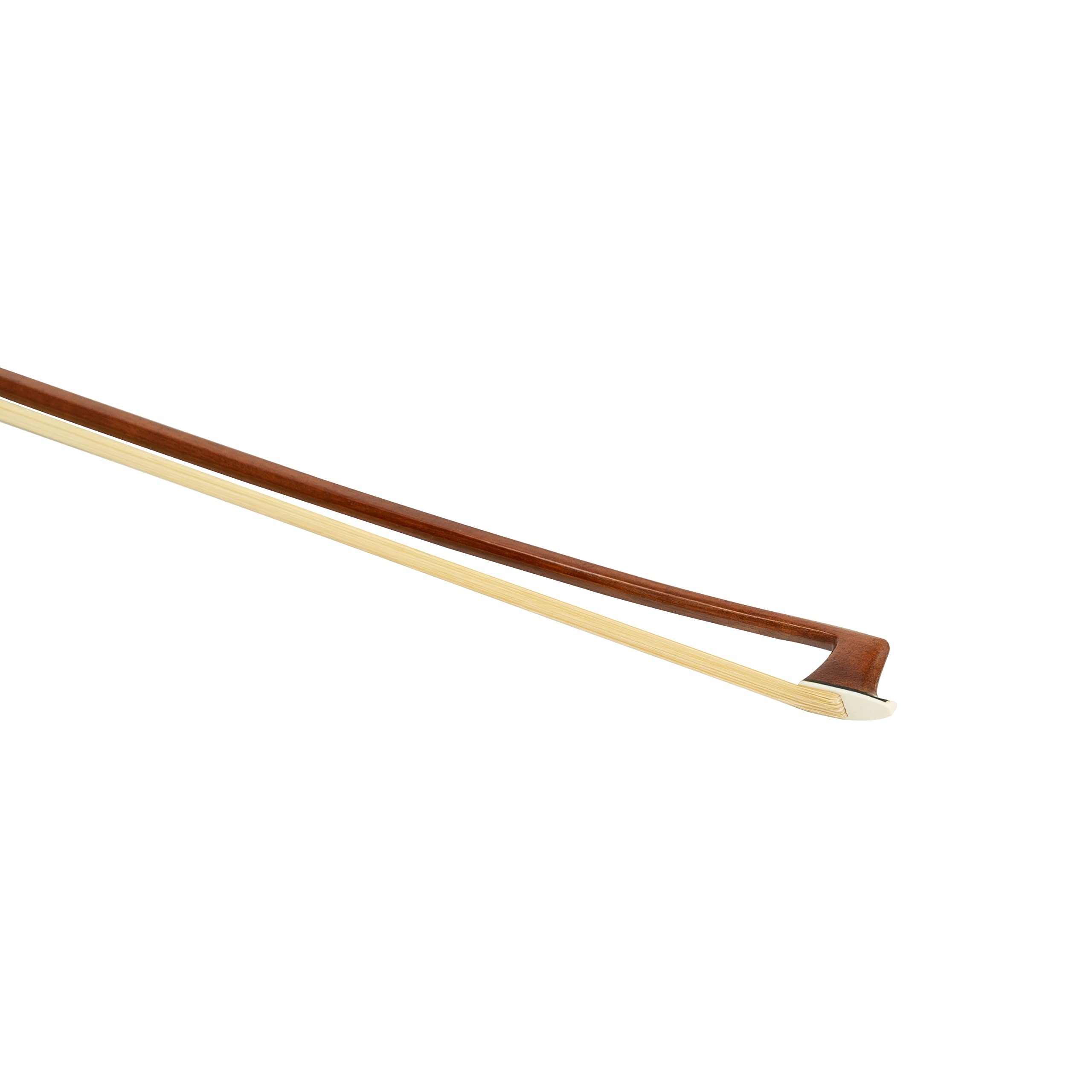 MI&VI NB-510 Brazilwood Violin Bow (3/4 Size) with Ebony Frog | Octagonal Silver Mount | Well Balanced | Light Weight | Real Mongolian Horse Hair - MIVI Music