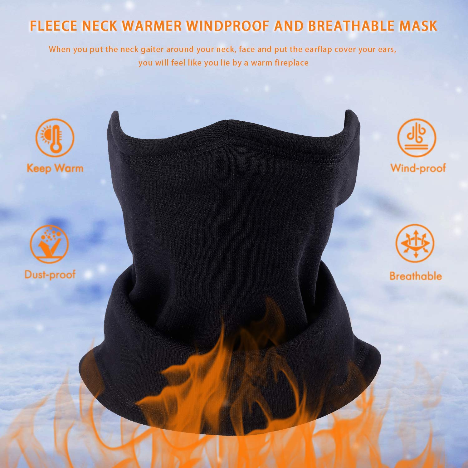 Your Choice Neck Warmer Gaiter Women Men Half Face Mask for Cold Weather Winter Windproof for Motorcycling, Skiing, Snowboarding