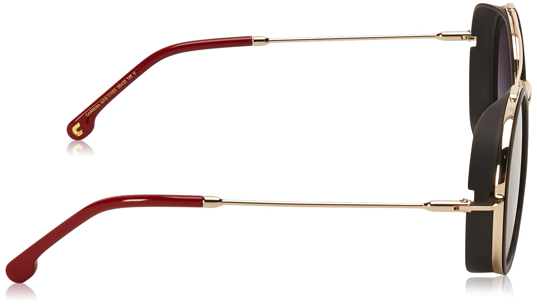 Carrera CA167/S Round Sunglasses, Gold & Red, 50 mm