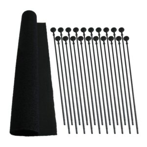 liberty safe rifle rod starter - gun safe accessory- black - increase long gun capacity in gun safe (.17 caliber - 2 pack)