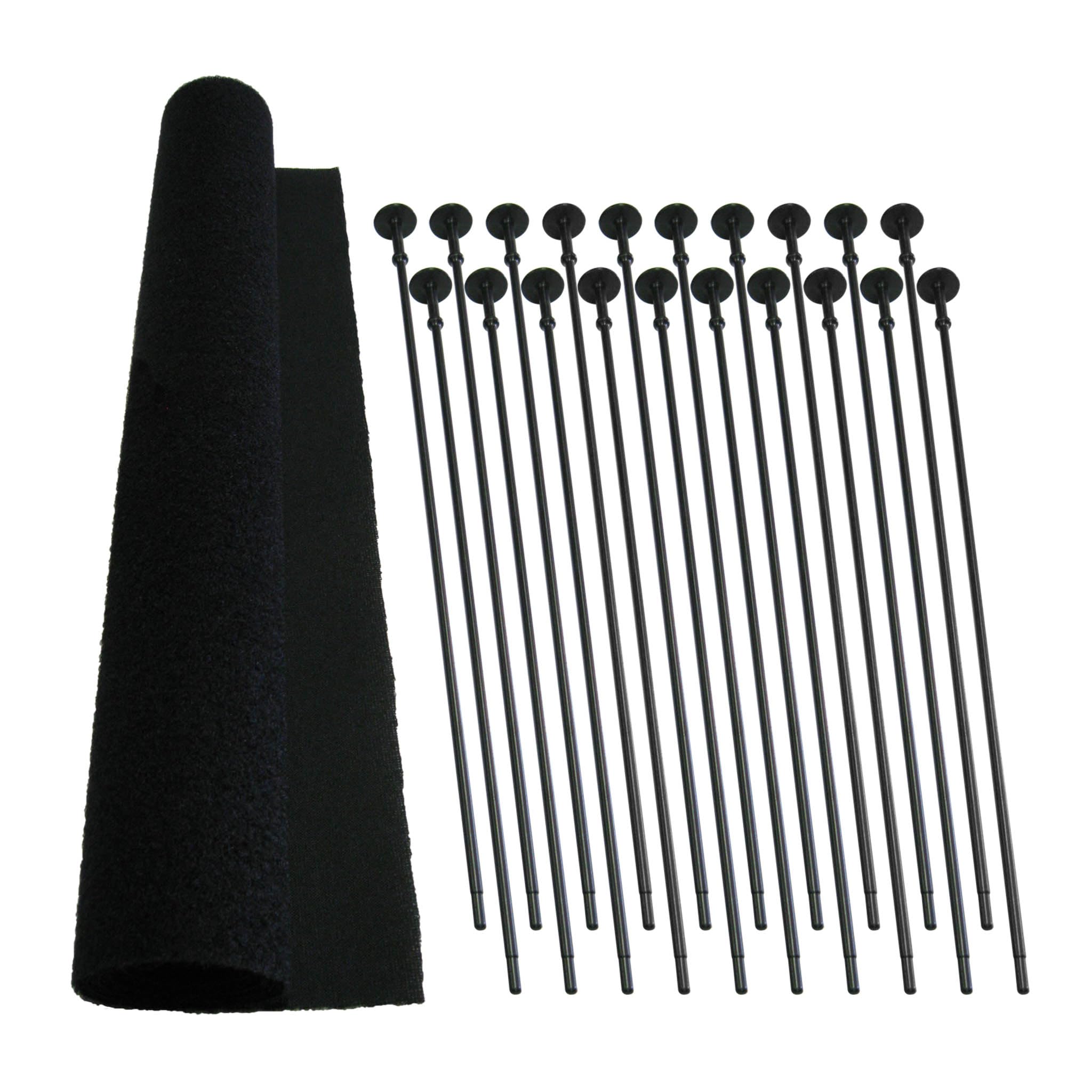 Liberty Safe Rifle Rod Starter - Gun Safe Accessory- Black - Increase Long Gun capacity in Gun Safe (.17 Caliber - 2 Pack)