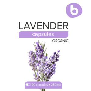 Bobica Premium European Organic Lavender Capsules, Helps Reduce Stress, Calming, GMO Free, Gluten Free, All Natural, 250 mg, 90 Vegan caps