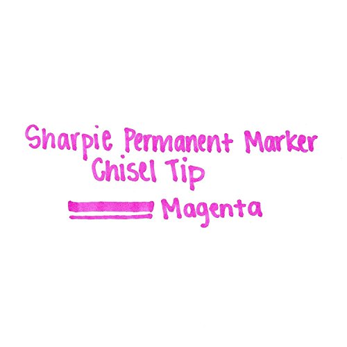 SHARPIE Permanent Marker, Chisel Tip, Magenta, Each