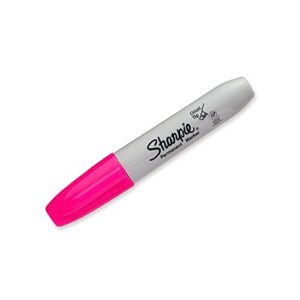 SHARPIE Permanent Marker, Chisel Tip, Magenta, Each