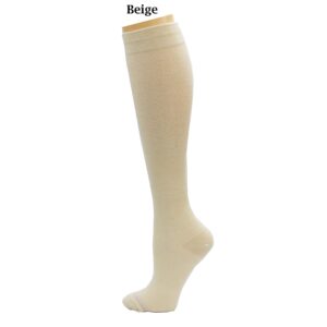 REXX 3 Pairs Women's Knee-high Therapeutic Graduated Anti-Fatigue 8-15mmHg Compression Socks (W8-Pack10)