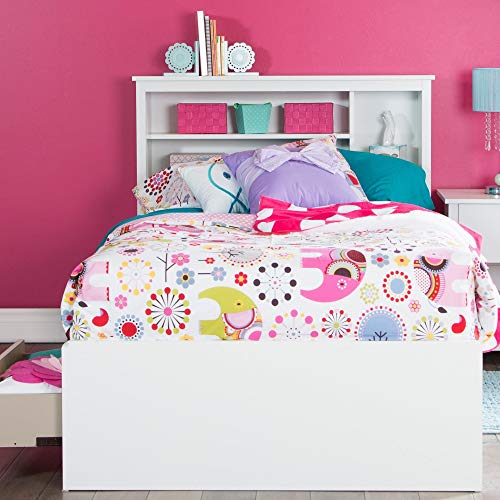 South Shore Vito Twin Mates Bed with Bookcase Headboard (39")