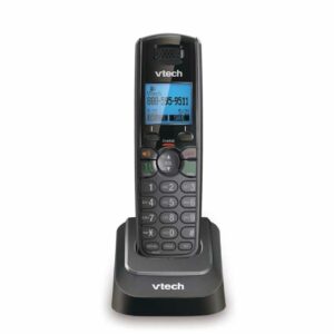 VTech DS6151-11 DECT 6.0 2-Line Expandable Cordless Phone + (1) DS6101-11 Accessory Handset, Black