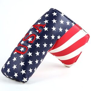 Golf Stars and Stripes Balde Golf Putter Headcover Cover Protector for Odyssey