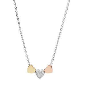 fossil women's silver-tone necklace, color: silver (model: jf02856998)