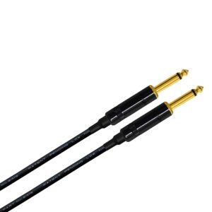 WORLDS BEST CABLES 2 Units - 4 Foot -Pedal, Effects, Patch, Guitar Instrument Cable Custom Made Made Using Mogami 2319 Wire and Neutrik-Rean NYS224BG Gold ¼ inch (6.35mm) TS Plugs