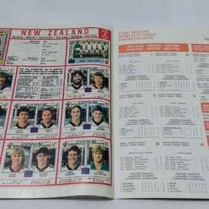 PANINI World Cup Spain España 82 Album Players Images Printed Mundial Copa del Mundo