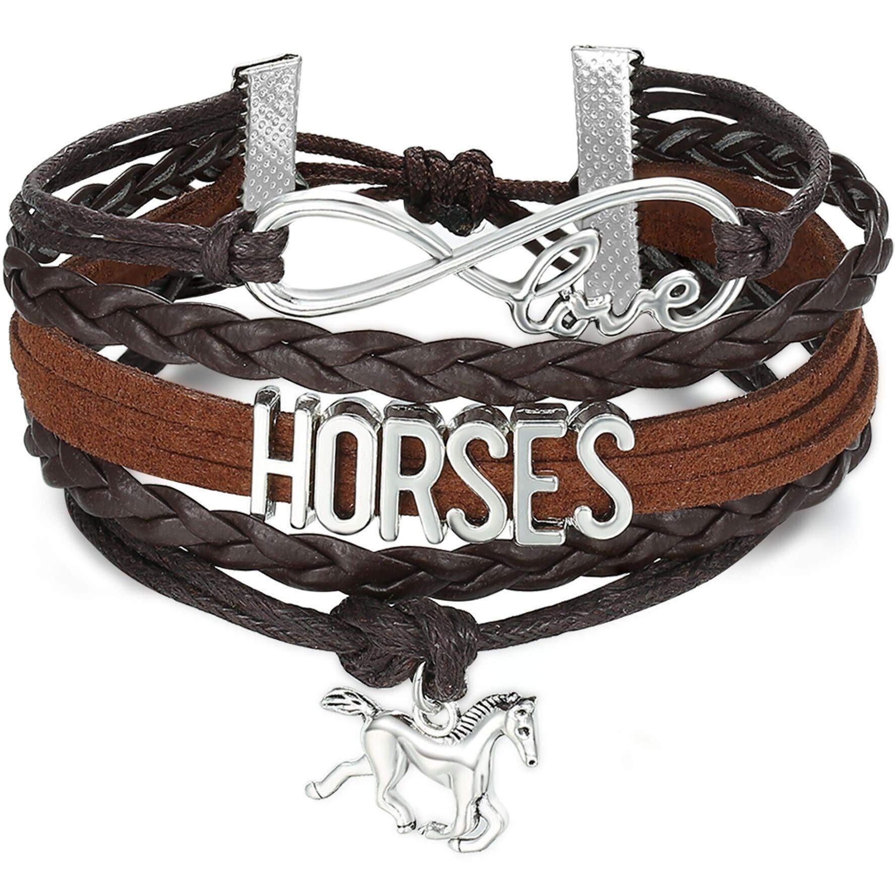 Yabber Horse Love Forever & Ever Infinity Bracelet - Leather Wrap