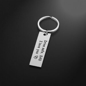 iJuqi Dad Gifts from Daughter - Drive Safe Dad Keychain I Love You Father Daughter Gifts Christmas Valentines Birthday Gifts for Dad from Daughter Son