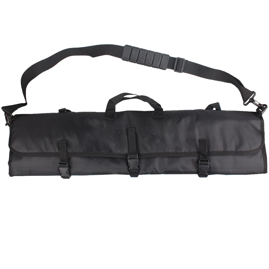 KRATARC Archery Lightweight Rolled-Up Takedown Recurve Bow Case Bow Bag with Arrow Tube Holder (Black)