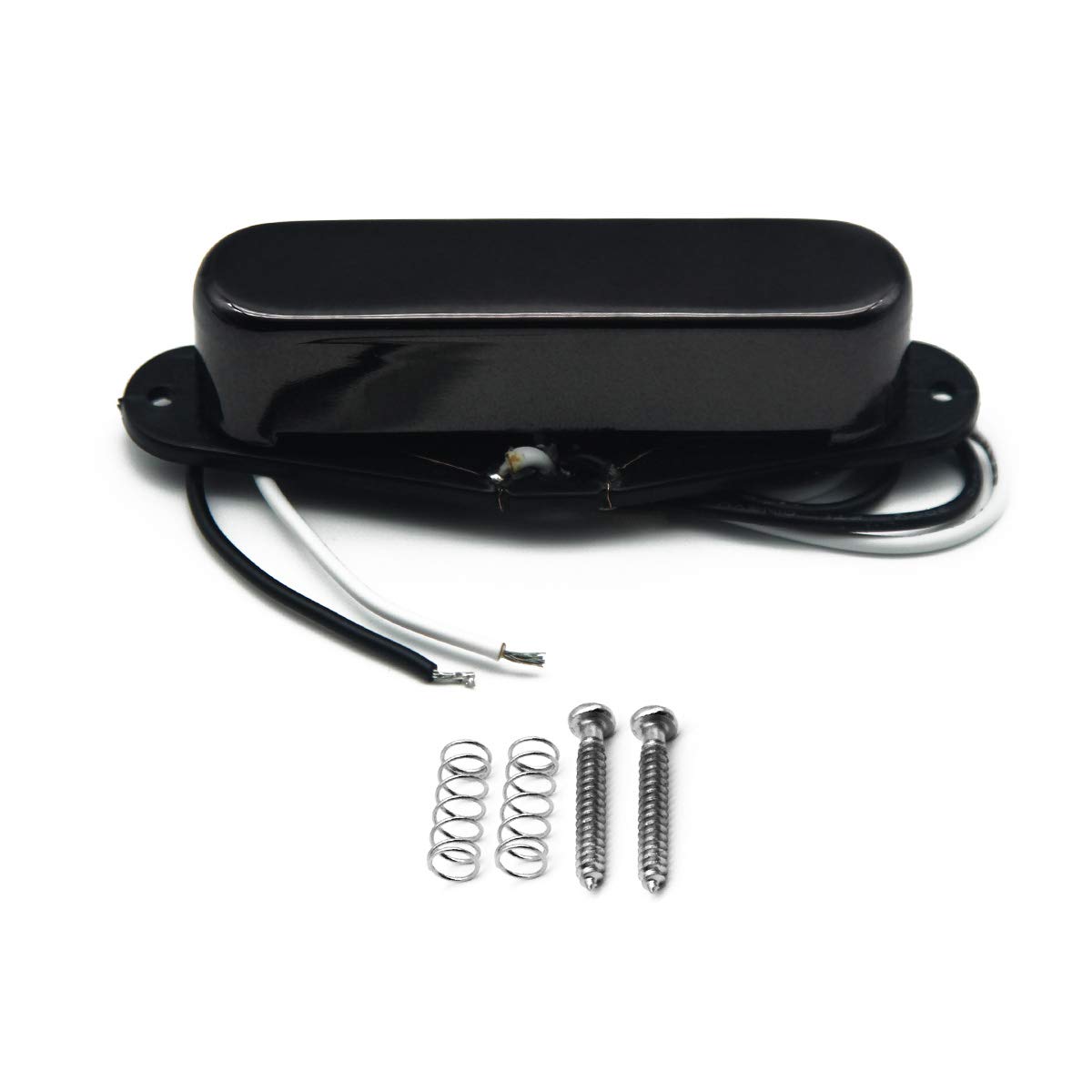 FLEOR Alnico 5 Guitar Pickups Tele Bridge Pickup w/Neck Pickup (Black) Fit Fender Telecaster Pickups Part