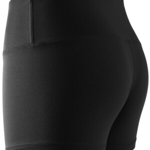 CADMUS Women's Stretch Fitness Running Shorts with Pocket,3 Pack,05,Black,Medium