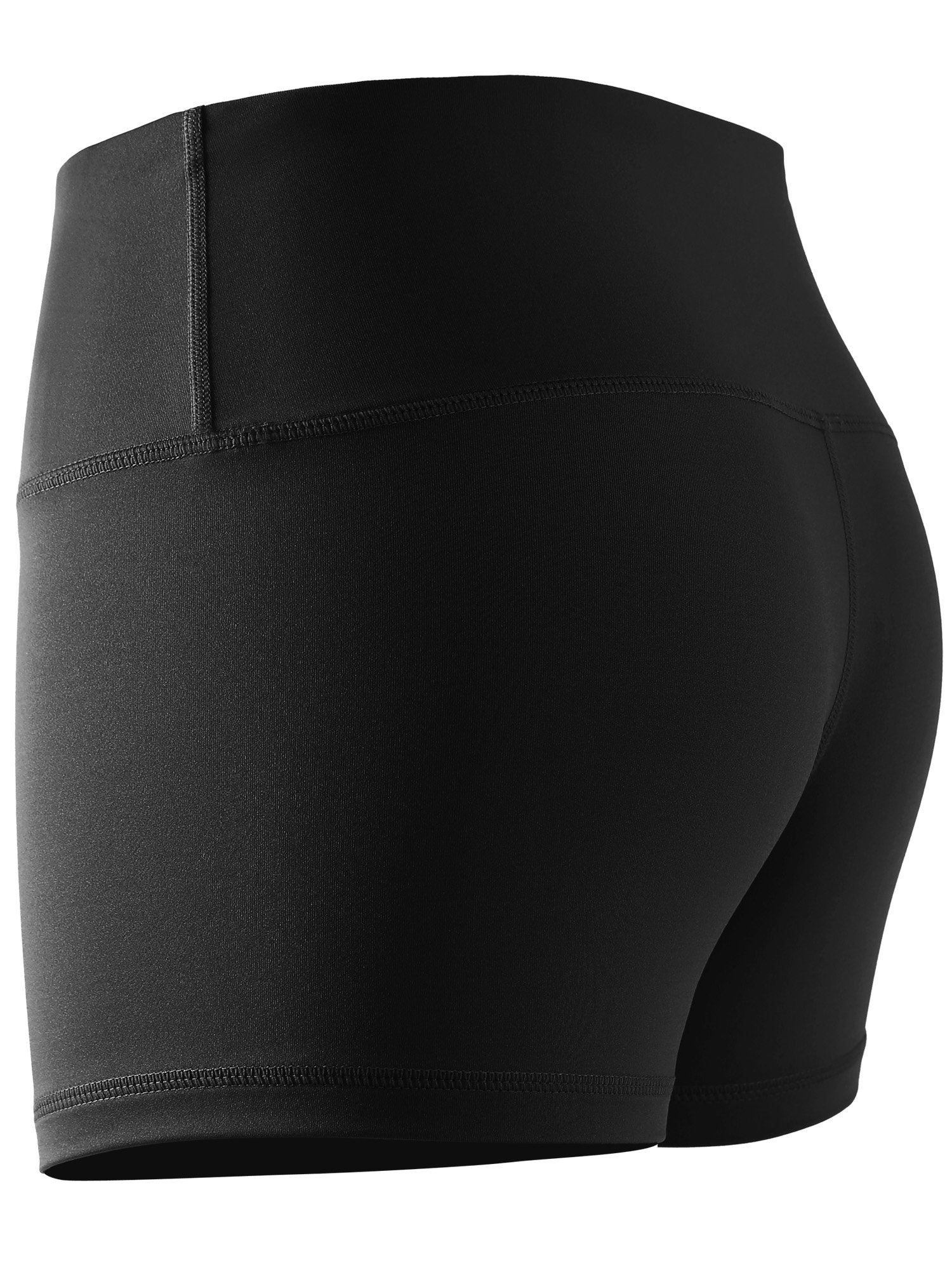 CADMUS Women's Stretch Fitness Running Shorts with Pocket,3 Pack,05,Black,Medium