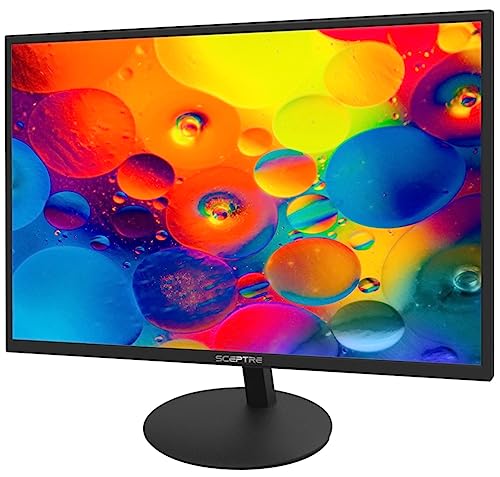 Sceptre E275W-19203R 27 inch1080P LED Monitor 99% sRGB 2X HDMI VGA Build-In Speakers, Machine Black (E275W-19203R series)