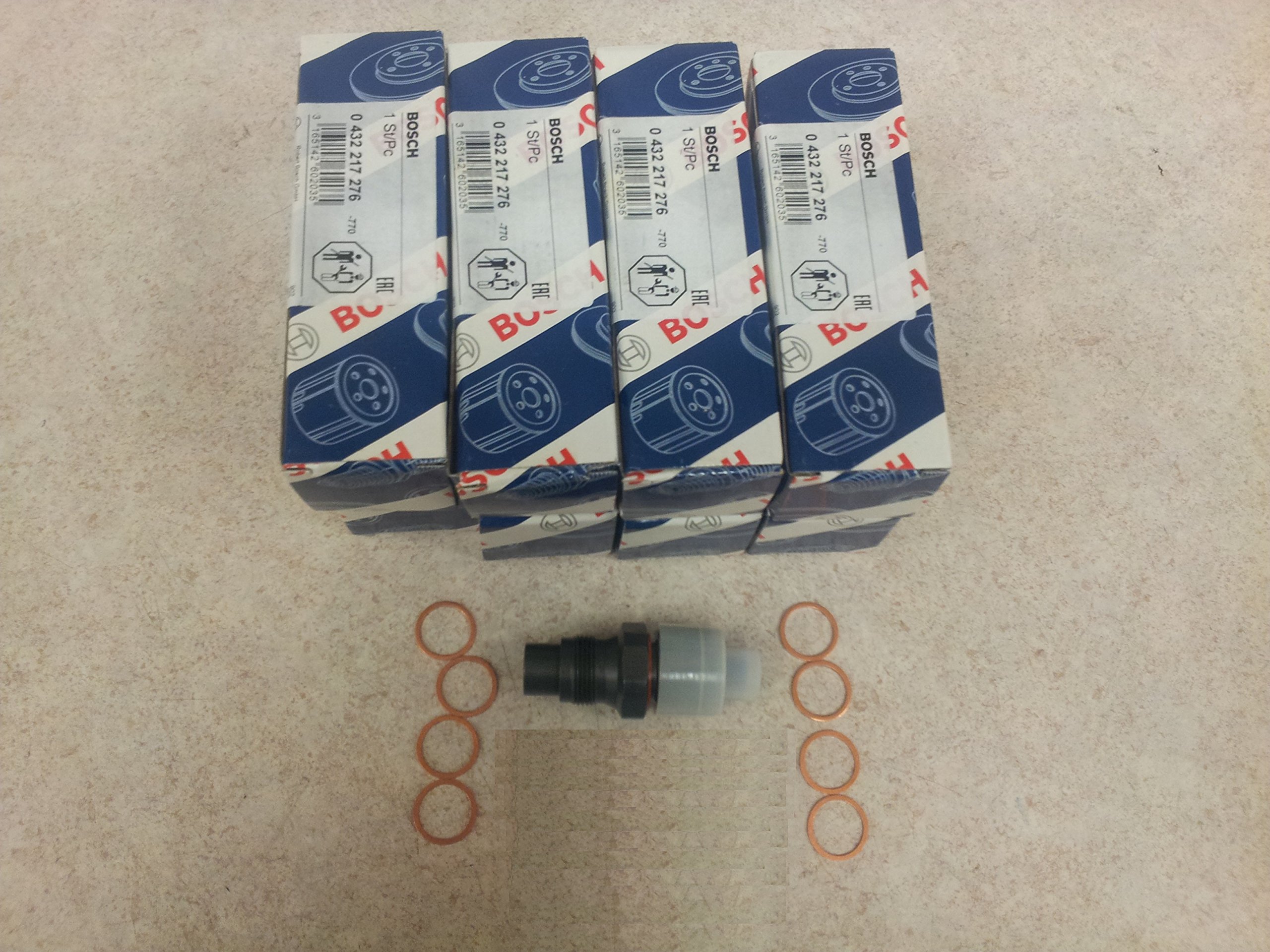 Set of 8 Genuine Bosch OEM 6.5L Turbo Diesel Fuel Injectors 0432217276