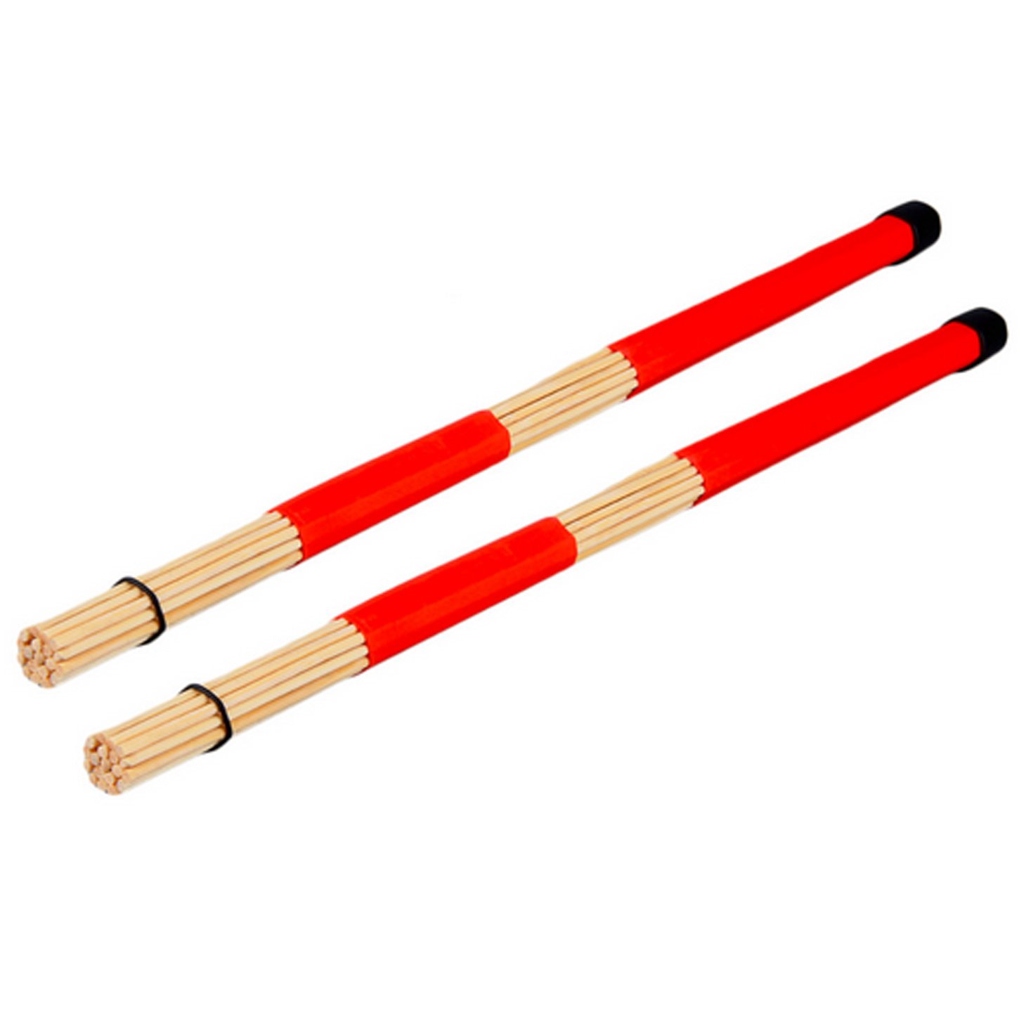 Jazz Drum Sticks Brushes Drumsticks Made of Bamboo. (Red)