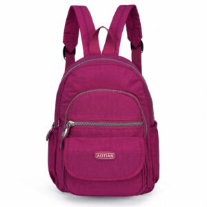 aotian mini nylon women backpacks casual lightweight small daypack for girls