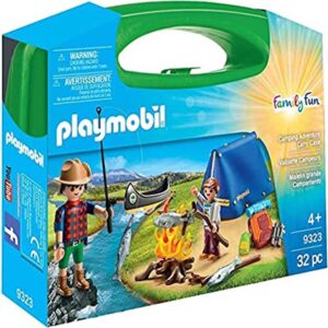 playmobil camping adventure carry case building set