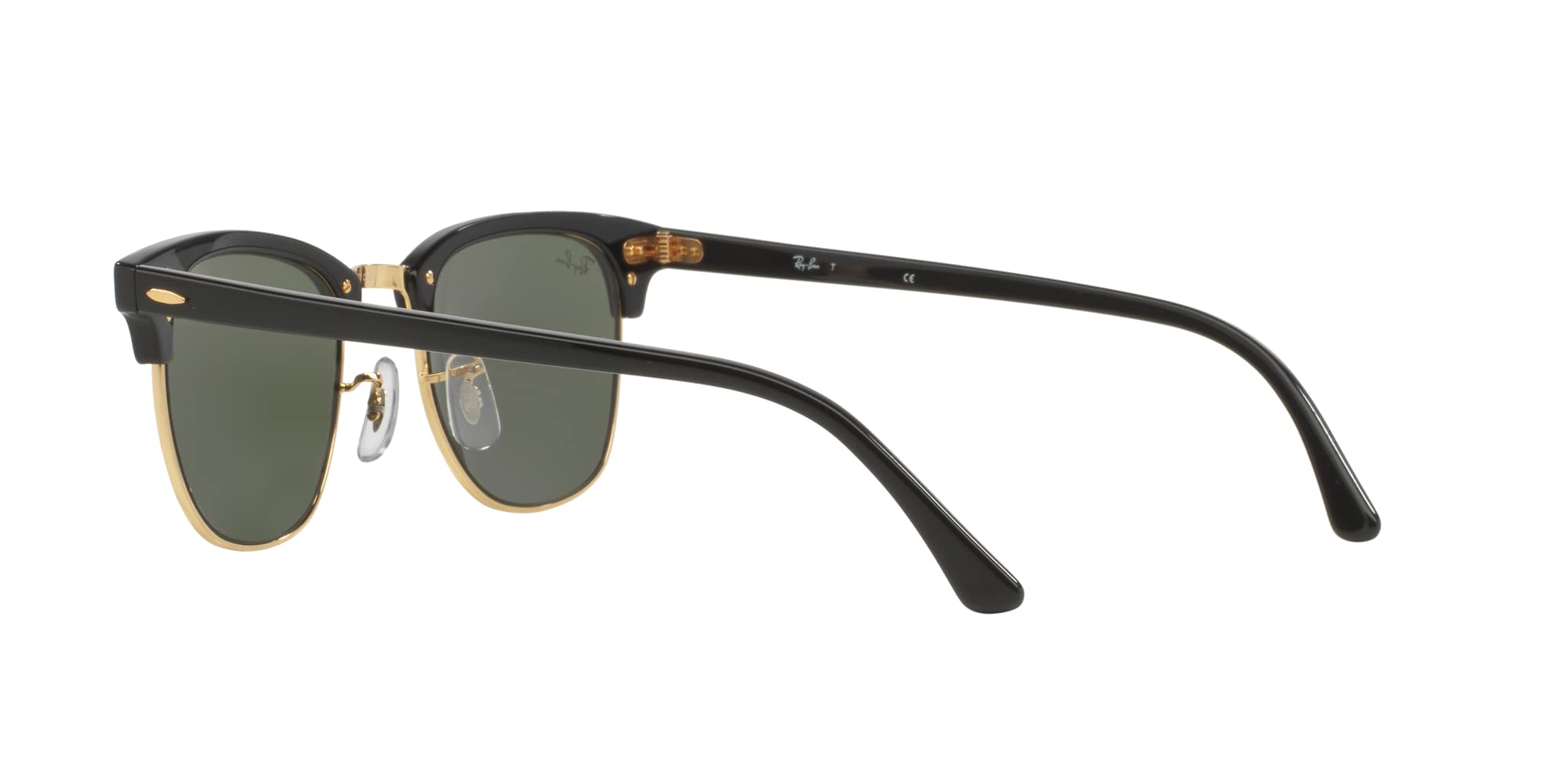 Ray-Ban RB3016 Clubmaster Sunglasses (51 mm, Solid Black G15 Lens Non-Polarized Lens)