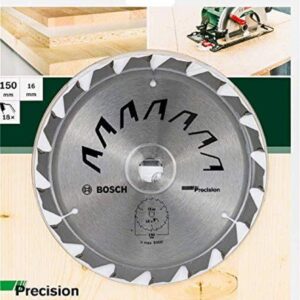 Bosch Home and Garden 2609256D62 Bosch Circular Saw Blade for Wood, Outer Diameter 150 mm, Bore 16 mm, Accessories for Circular Saw