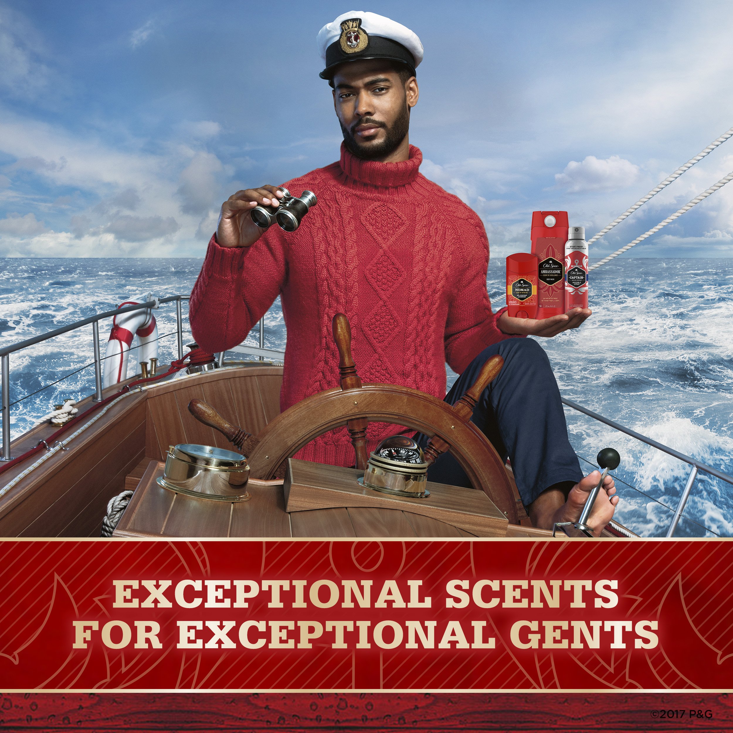 Old Spice Deodorant for Men, Captain Scent, Red Collection, 3.0 Ounce (Pack of 12)