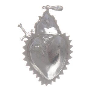 Holyart Pendant in 925 sterling silver with votive heart and sword