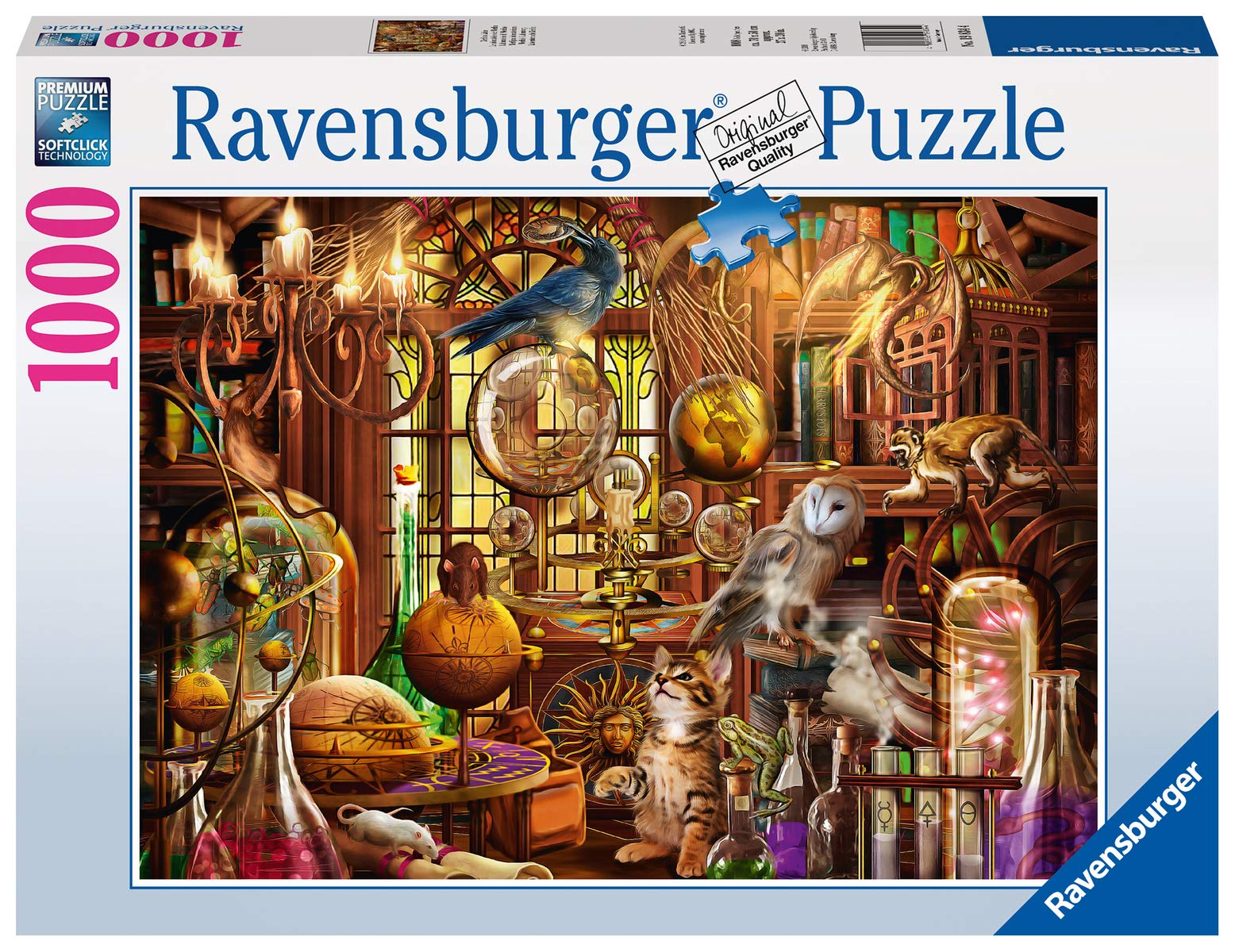 Ravensburger Merlin's Laboratory - 1000 Piece Jigsaw Puzzle with Anti-Glare Surface | Unique Puzzle Pieces | Ideal for Kids and Adults | FSC Certified | Climate Pledge Friendly