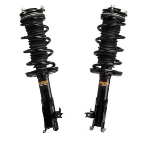 oredy pair front complete struts for honda civic 1.8l coupe 2006 2007 2008 2009 2010 2011 set of 2 replacements shock absorbers with coil spring assembly - 172285 172284