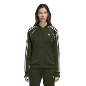 adidas originals women's superstar track jacket, night cargo, s