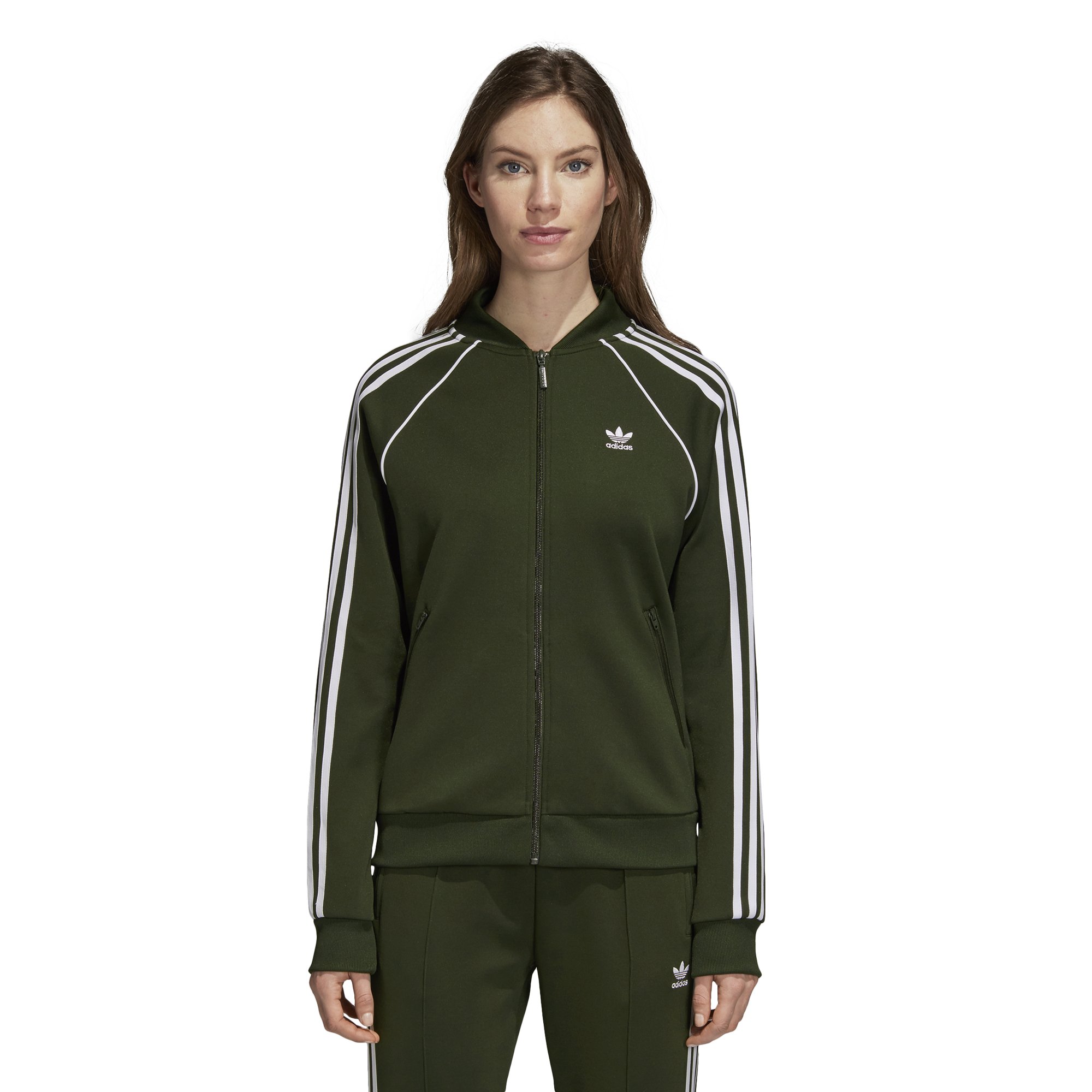 adidas Originals Women's Superstar Track Jacket, Night Cargo, S