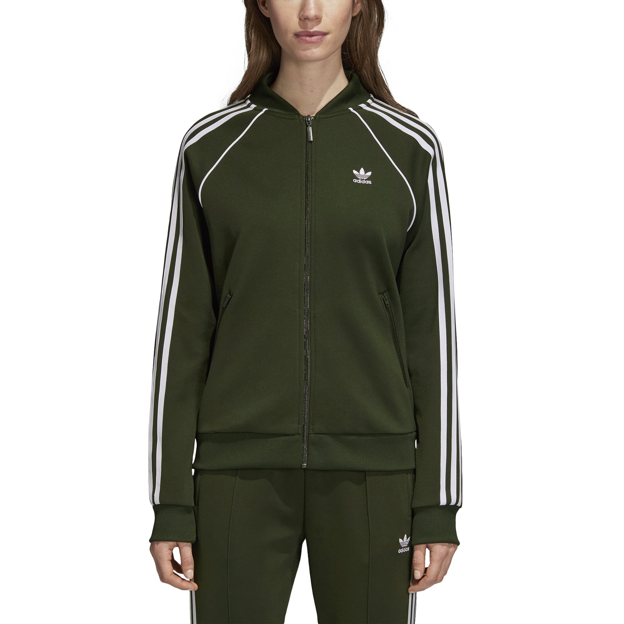 adidas Originals Women's Superstar Track Jacket, Night Cargo, S