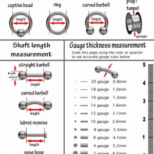 FIFTH CUE 16G Lined CZ Curve Top 316L surgical Steel Internally threaded Labret Monroe Cartilage Stud (Steel | 1/4" 6mm)