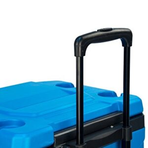 Igloo Latitude 60qt Roller Cooler, Fiesta Blue/Obsidian Gray