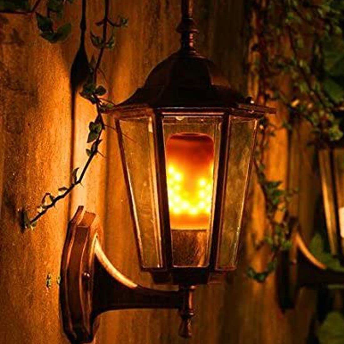 MINTSSOUL LED Flame Effect Fire E26 Light Bulbs,Creative with Flickering Emulation Lamps,Simulated Nature Fire in Antique Lantern Atmosphere for Holiday Hotel/Bars/Home Decoration Restaurants