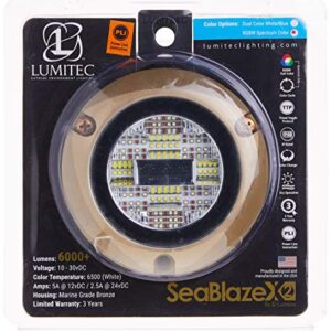 Lumitec SeaBlaze X2 Underwater Light, Bronze, Spectrum RGBW, One Size