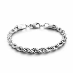 holyfast twist chain bracelets - stainless steel rope jewelry for men & women