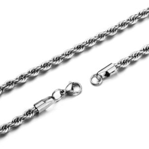 HolyFast Twist Chain Bracelets - Stainless Steel Rope Jewelry for Men & Women