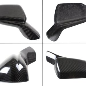 Real Carbon Fiber Add-on Side View Mirror Cover Compatible with 2016-2021 Chevy Camaro LT SS RS ZL1