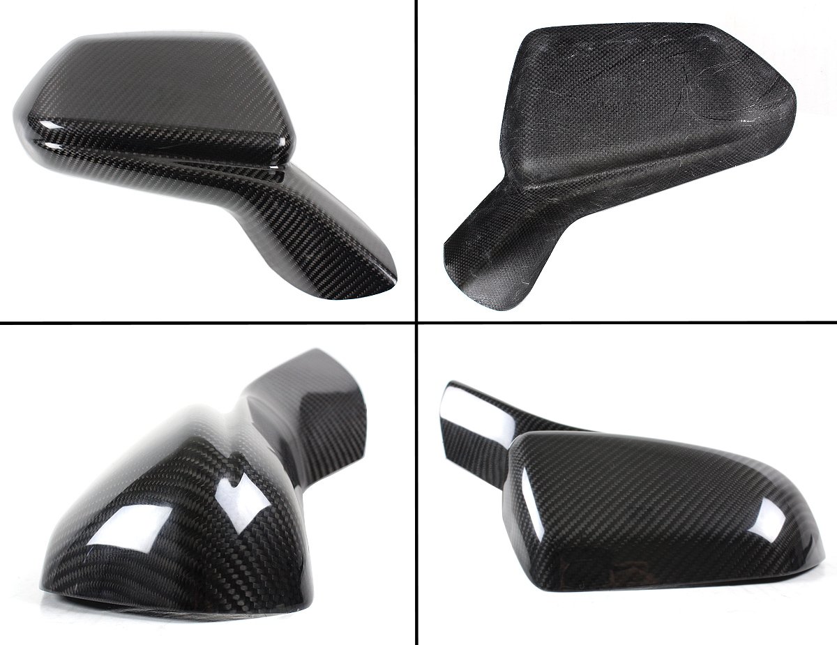 Real Carbon Fiber Add-on Side View Mirror Cover Compatible with 2016-2021 Chevy Camaro LT SS RS ZL1