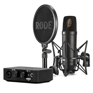 rode complete studio kit with the nt1 and ai-1, black