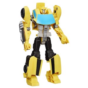 transformers toys heroic bumblebee action figure - timeless large-scale figure, changes into yellow toy car, 11" (amazon exclusive)